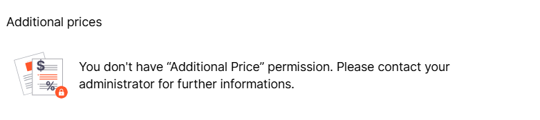 Show Additional Prices disabled